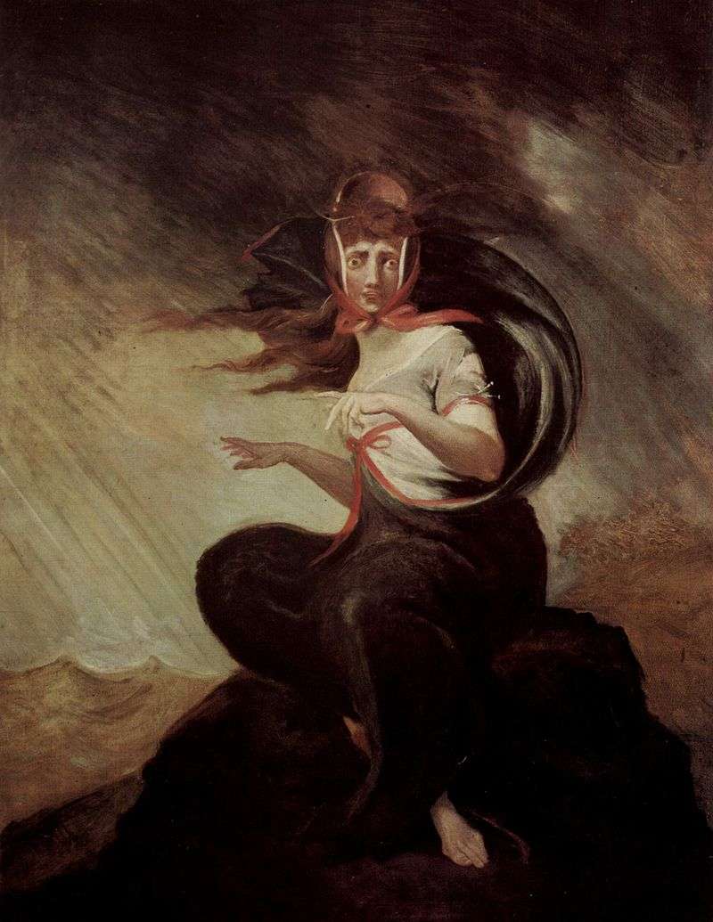 Crazy Kate, illustration for Cowper's The Task by Henry Fuseli (1806–1807).