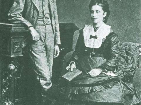 Freud (aged 16) and his mother, Amalia, in 1872