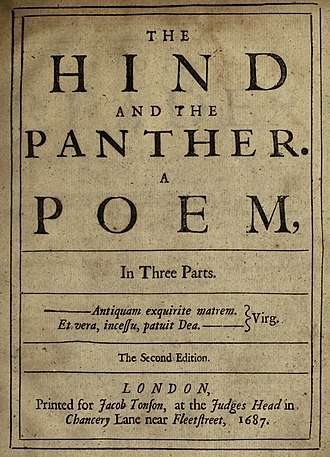 The title page of The Hind and the Panther