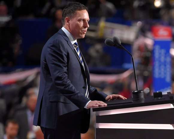 Thiel speaking at the 2016 Republican National Convention