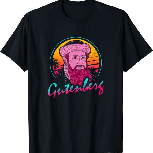 Johannes Gutenberg Retro T-Shirt