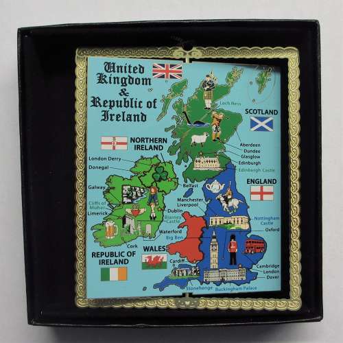 United Kingdom Map Ornament