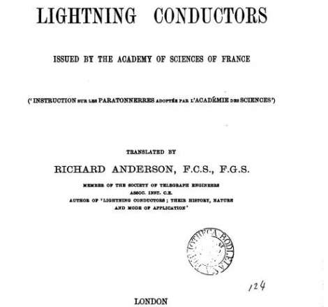 Information about lightning conductors