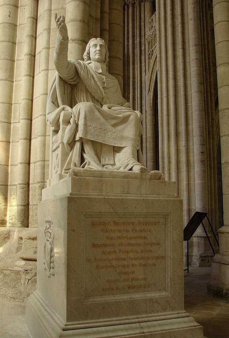 19th-century statue of Bossuet in Meaux Cathedral
