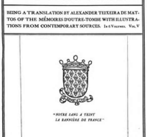 The Memoirs of François René Vicomte de Chateaubriand Vol. 5