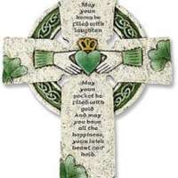 Irish Wall Cross with Traditional Irish Blessing