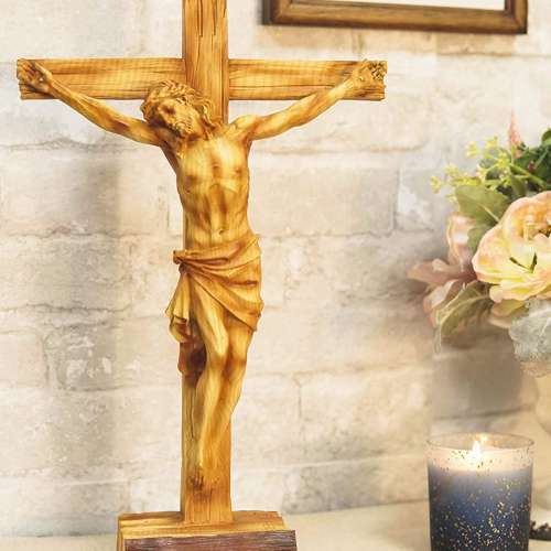 Tall Jesus Christ Crucifix Statue