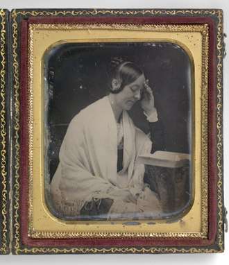 The only known daguerreotype of Margaret Fuller (by John Plumbe, 1846)