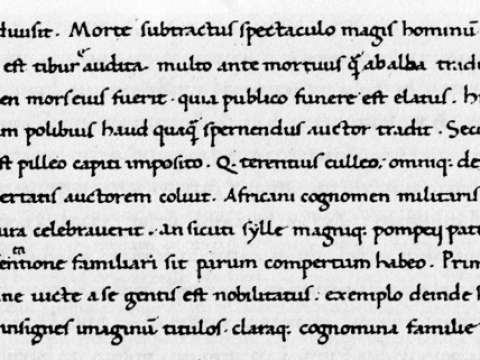 a sample of Poggio's handwriting