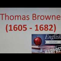 Thomas Browne / Prose writer of Puritan age