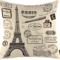 Eiffel Tower Throw Pillow Cover