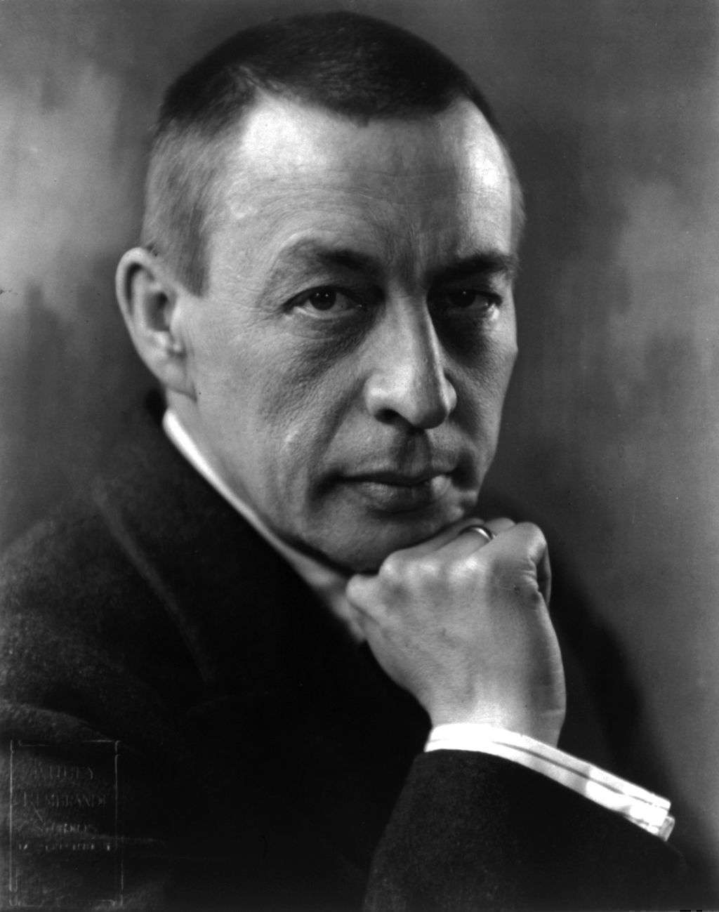 Sergei Rachmaninoff, head-and-shoulders portrait