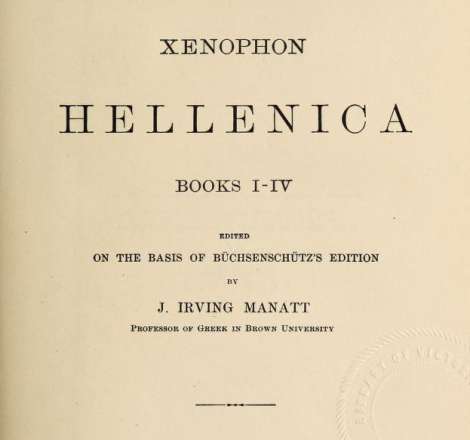 Hellenica, Books I-IV
