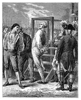The execution of Danton on 5 April 1794