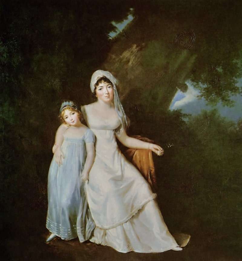 Madame de Staël and her daughter Albertine by Marguerite Gérard