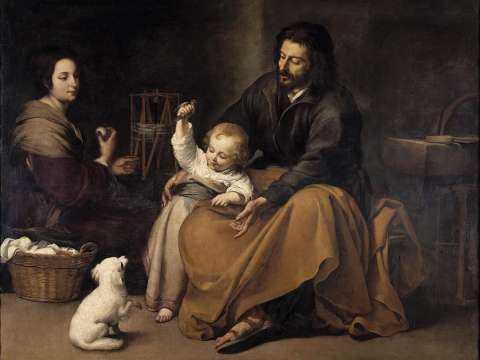The Holy Family with dog, c. 1645–1650, Museo del Prado