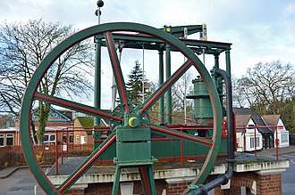 A preserved Watt beam engine at Loughborough University