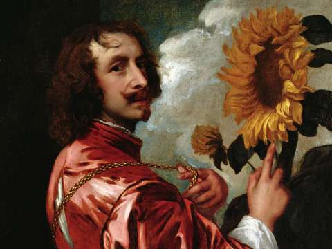 Self-Portrait with a Sunflower (after 1633)