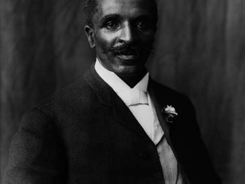 Photograph of George Washington Carver taken by Frances Benjamin Johnston in 1906.