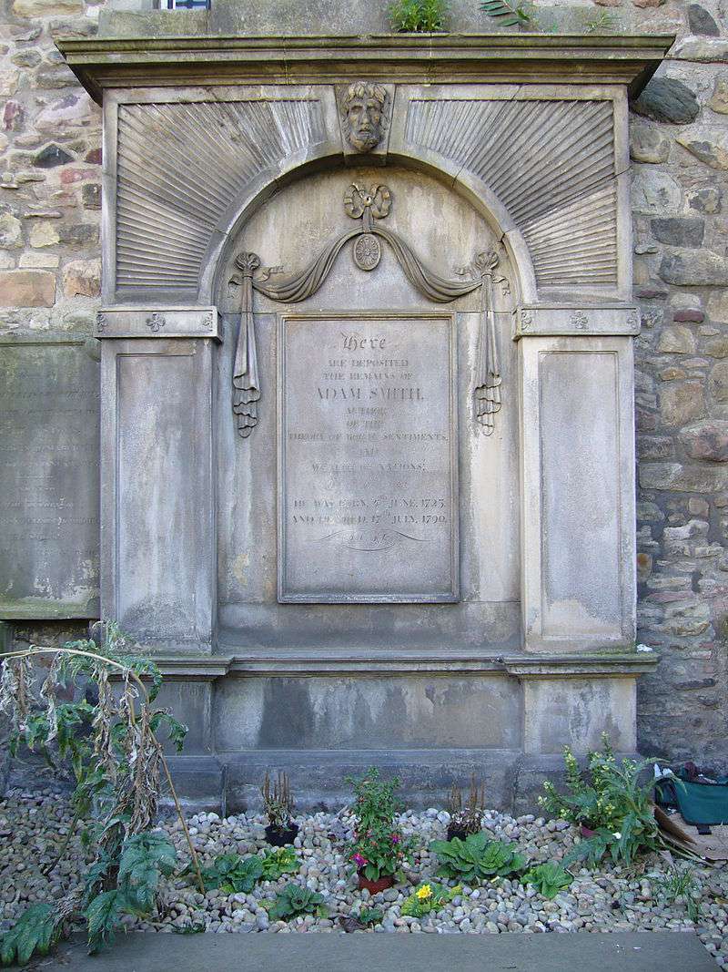 Smith's burial place in Canongate Kirkyard.