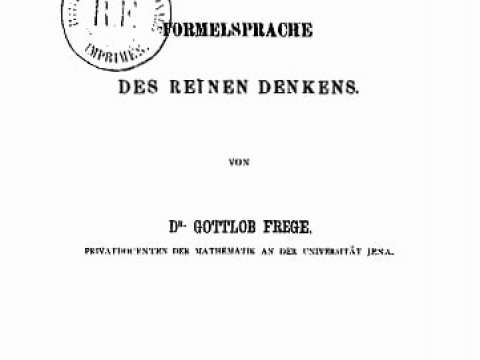 Title page to Begriffsschrift (1879)