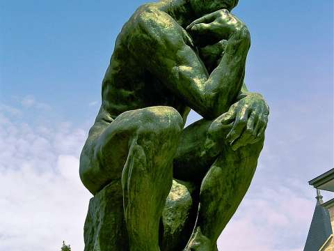 Rodin's The Thinker (1879–1889) is among the most recognized works in all of sculpture.