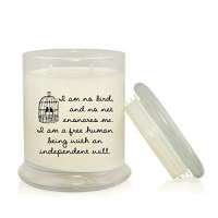 I Am No Bird and No Net Ensnares Me Soy Candle