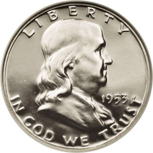 1953 Benjamin Franklin Half Dollar