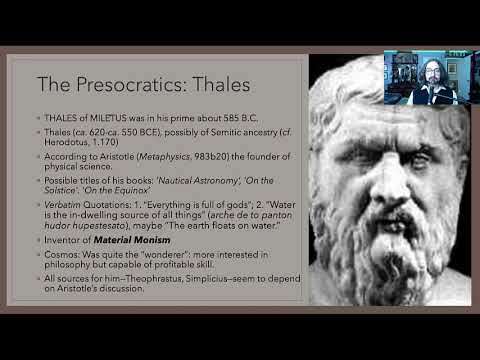 The Earliest Milesians 1 I Pherecydes of Syros to Thales of Miletus