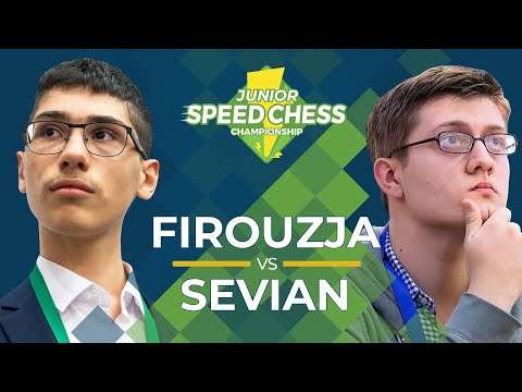 Alireza Firoujza vs Sam Sevian: 2019 Junior Speed Chess Championship