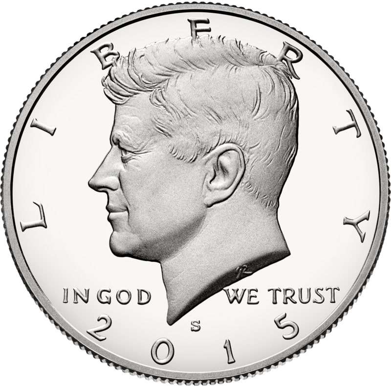 Kennedy has appeared on the U.S. half-dollar coin since 1964