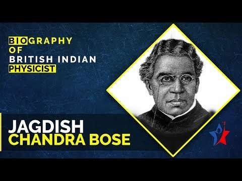 Jagdish Chandra Bose Biography in English