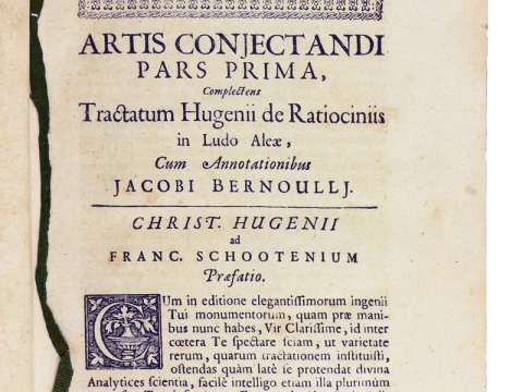 Ars conjectandi, 1713 (Milano, Fondazione Mansutti).