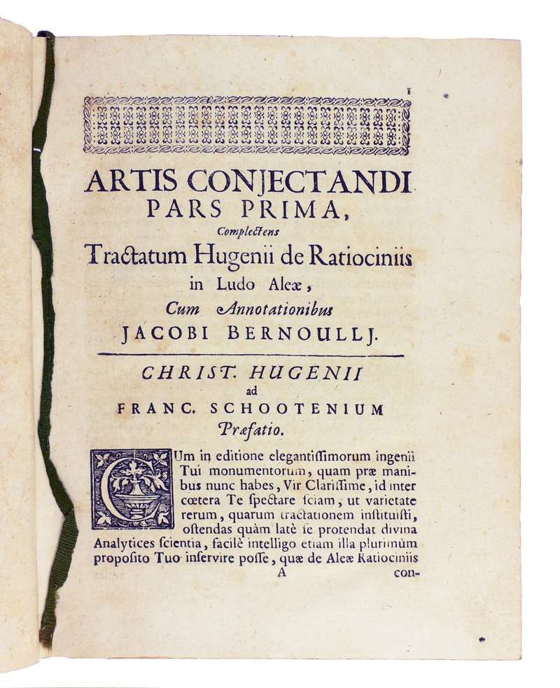 Ars conjectandi, 1713 (Milano, Fondazione Mansutti).