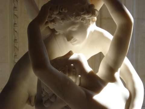 Detail of Psyche Revived by Cupid's Kiss