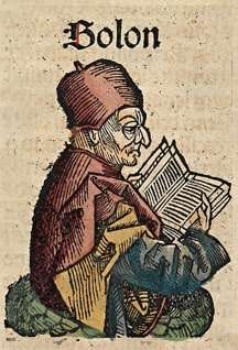 Solon, depicted as a medieval scholar in the Nuremberg Chronicle
