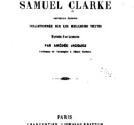 Oeuvres philosophiques de Samuel Clarke