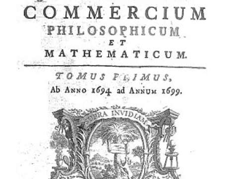 Commercium philosophicum et mathematicum (1745), a collection of letters between Leibnitz and Johann Bernoulli