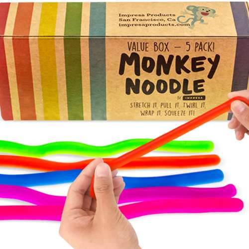 5-Pack of Monkey Noodle Toys