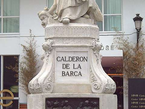 Monument to Calderón on Plaza de Santa Ana, Madrid (J. Figueras, 1878).
