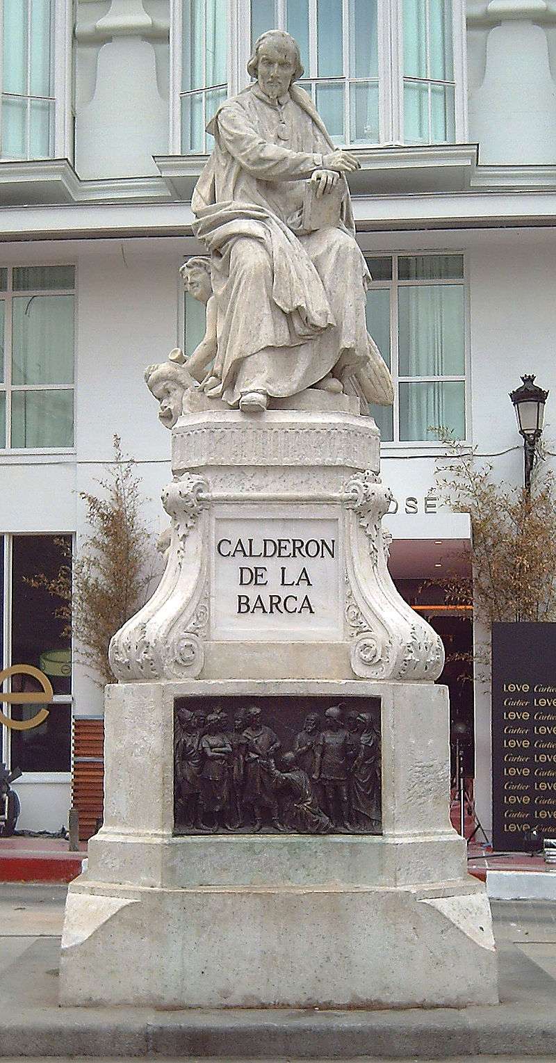 Monument to Calderón on Plaza de Santa Ana, Madrid (J. Figueras, 1878).