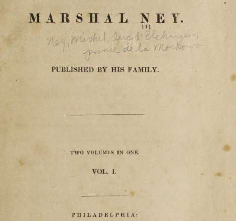 Memoirs of Marshal Ney