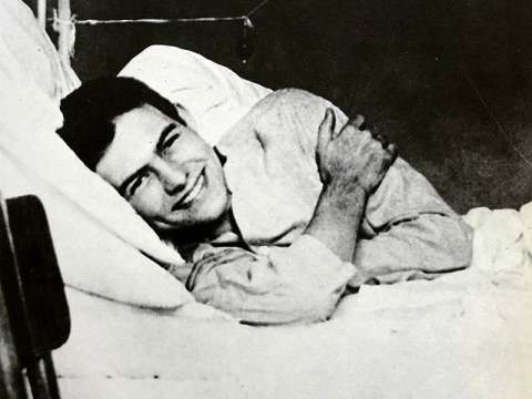 Hemingway in American Red Cross Hospital, July 1918
