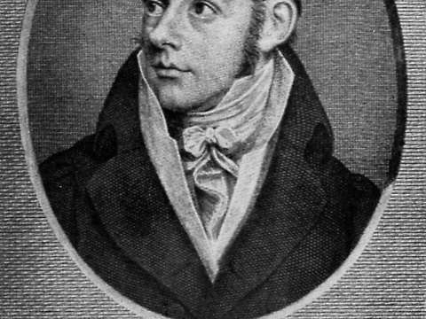 An engraving of Schleiermacher from his early adulthood.