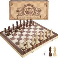Amerous 15 Inches Magnetic Wooden Chess Set