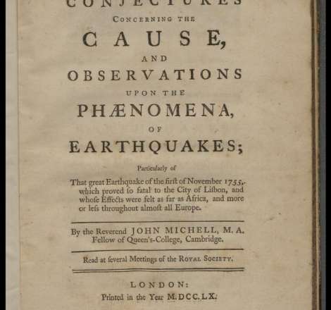 Conjectures concerning the cause, and observations upon the phaenomena of earthquakes