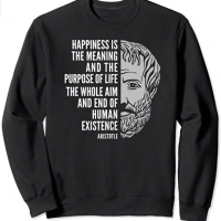 Aristotle Inspirational Quote Sweatshirt