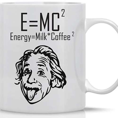 E=MC2-11oz Ceramic Coffee Mug - Einstein Theory Formula
