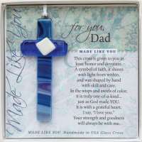 Glass Cross for Dad