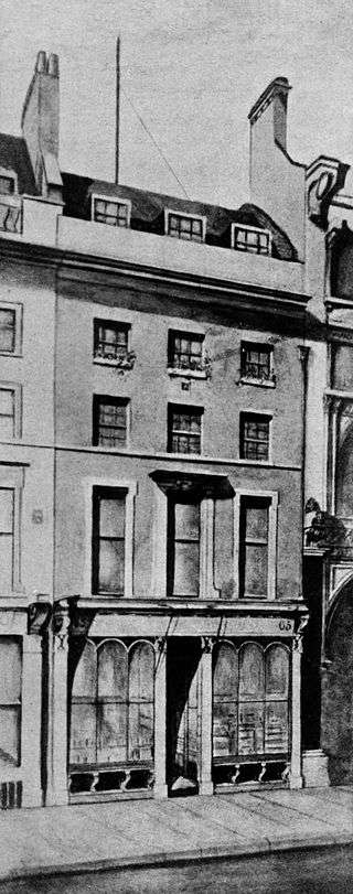 The offices of Smith, Elder & Co. at No. 65 Cornhill